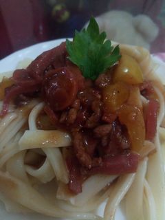 Foto resep Spaghetti saos BBQ