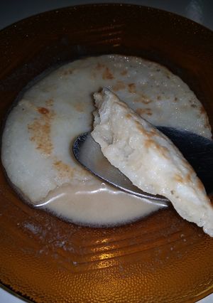 Foto resep Serabi tepung beras kuah #recook