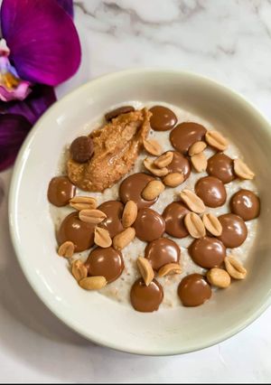 Une photo de 🤩🤩 Porridge façon snickers 🤩🤩