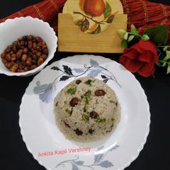 A picture of Falahari (Sama Rice Upma).