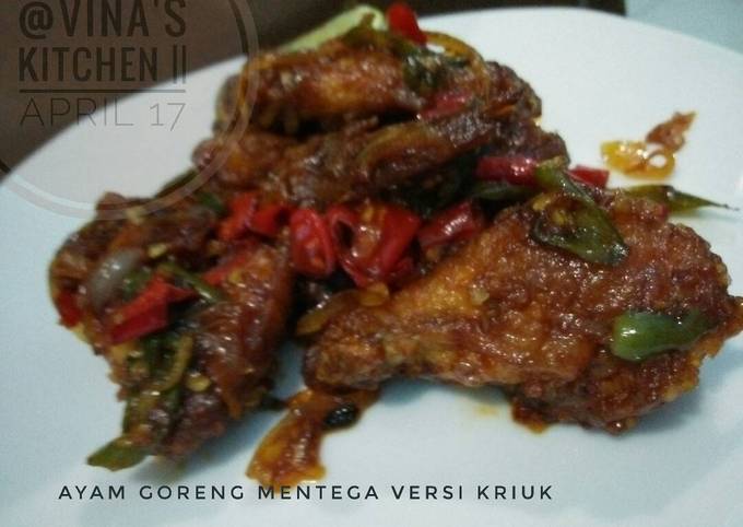 Resep Ayam Goreng Mentega Versi Kriuks Medok Gilaaak Bumbunya Oleh Vina