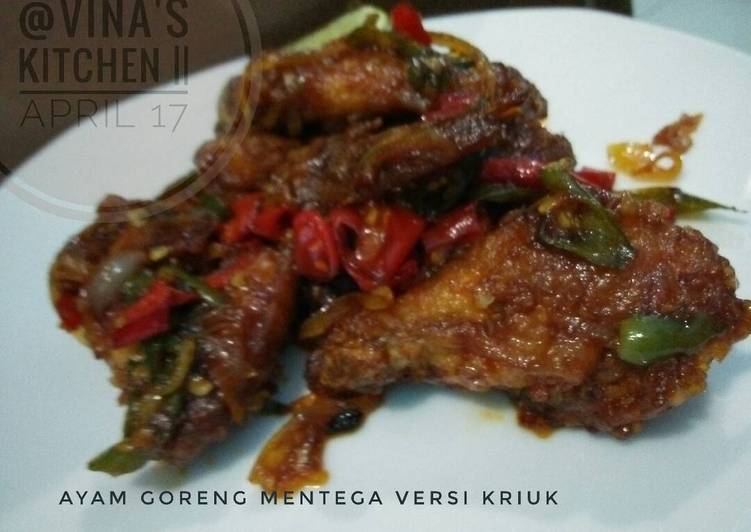 Resep Ayam goreng mentega versi kriuks,medok gilaaak bumbunya, Enak