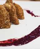 “Crispy” de pollo con Chutney de frutos rojos- Receta de Martin Berasategui
