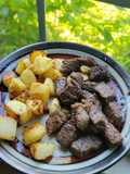 Steak Bites with Pan Fried Potatoes