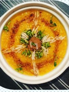 عکسی از دستور شله زرد