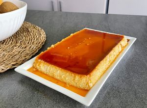 Una foto de Leche asada de coco