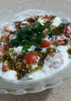 صورة لوصفة سلطة الزبادي