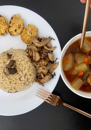 รูปของ ข้าวมันไก่เทมเป้ plant based
