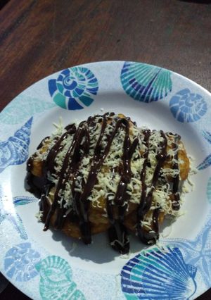 Foto resep Pisang goreng gendut vla coklat
