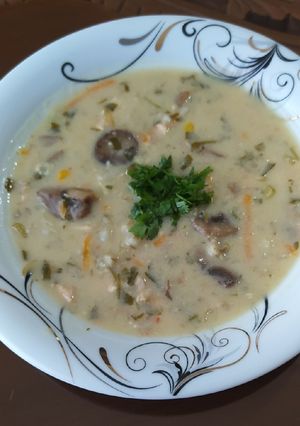 عکسی از دستور سوپ شیر (سوپ سفید)