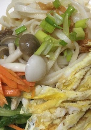 陽春家常乾麵 的食譜成品照片