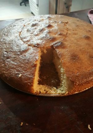 Una foto de Bizcochuelo de queso crema ♡ esponjoso y húmedo, y liviano