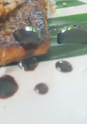 รูปของ น้ำตาลอ้อยใบเตยไซรัป 2 นาที Pandan Kuromitsu