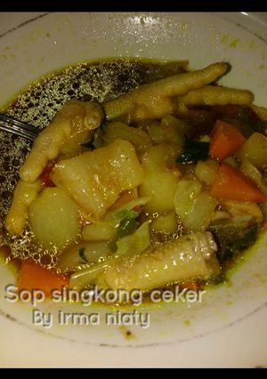 Foto resep Sop singkong ceker