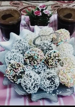صورة لوصفة ☕ حلو رأس العبد بالسميد ☕