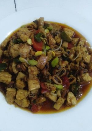 Foto resep Tumis cumi asin