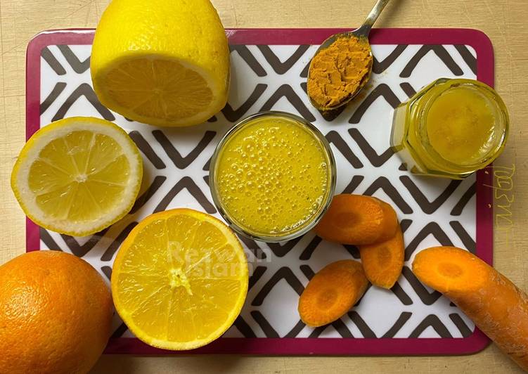 Simple Way to Prepare Any-night-of-the-week “Yellow sunrise” juice