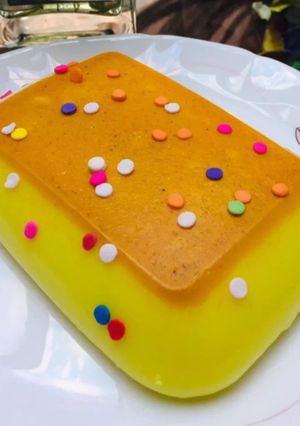 عکسی از دستور ژله شیر زردچوبه😋(دسرشیرزردچوبه)