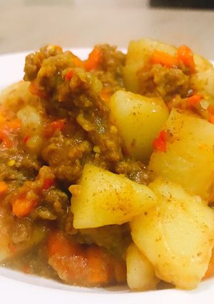 A picture of Meaty potato dish.