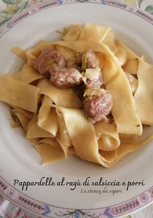 A picture of Pappardelle with Sausage and Leek Ragù.