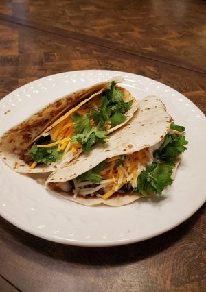 A picture of Brad's copycat taco bell double decker tacos.