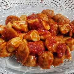 รูปของ Bakso otak-otak pedas manis