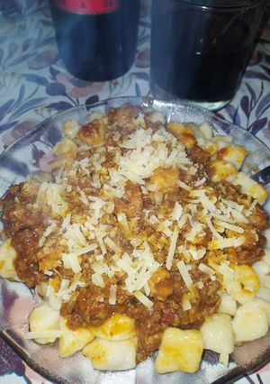 Una foto de Ñoquis de papas caseros👌😋