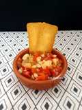 Ensalada de pimientos y bacalao