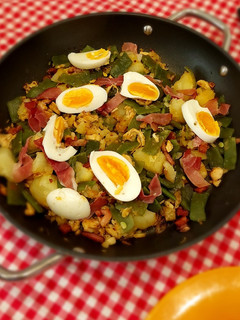 Una foto de Judías verdes con patatas a mi estilo (receta de aprovechamiento)