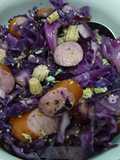 Easy stir fry purple cabbage