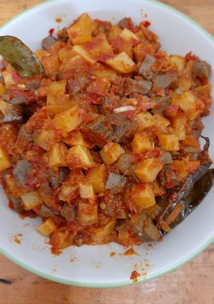 Foto resep Sambal goreng hati sapi kentang