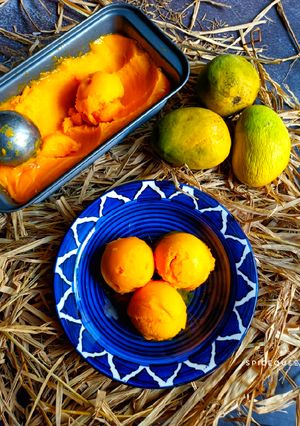 A picture of Mango Sorbet.