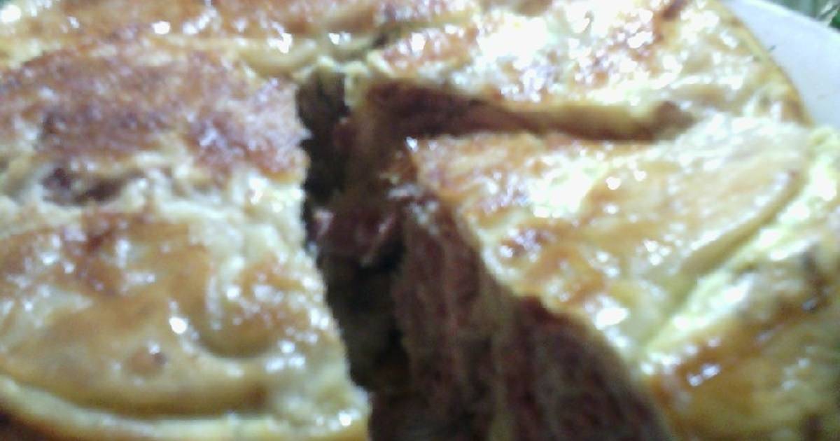 Мясной пирог из лаваша в мультиварке