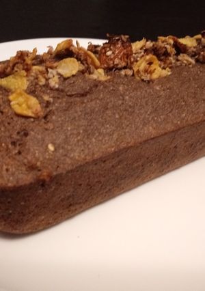 Una foto de Budín de Banana y Chocolate