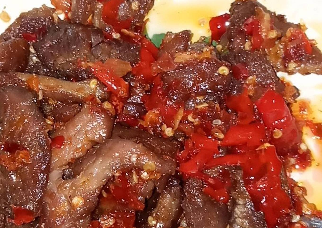 Dendeng sapi balado