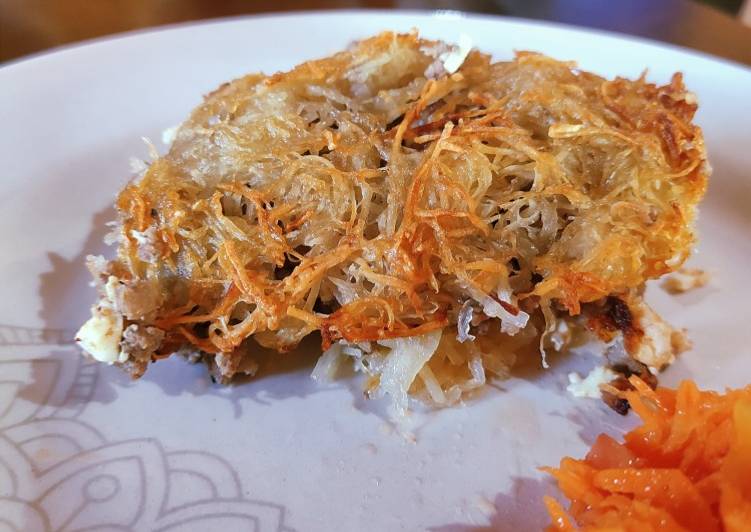 Pastel de papa cruda