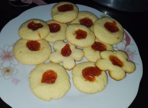 Una foto de Galletas pepas de membrillo
