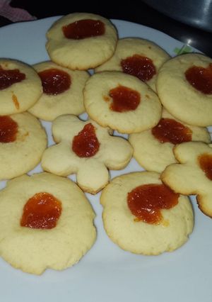Una foto de Galletas pepas de membrillo