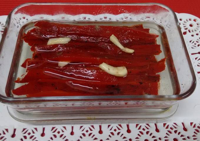 Morrón asado sobre la hornalla Receta de Maria Beatriz Perez- Cookpad