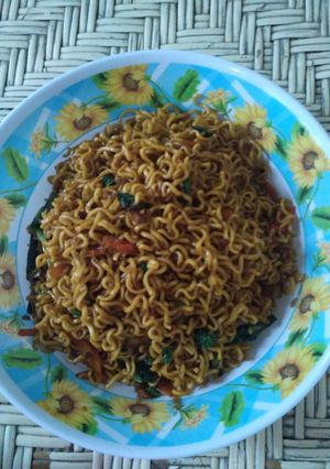 Foto resep Oseng mi pedas