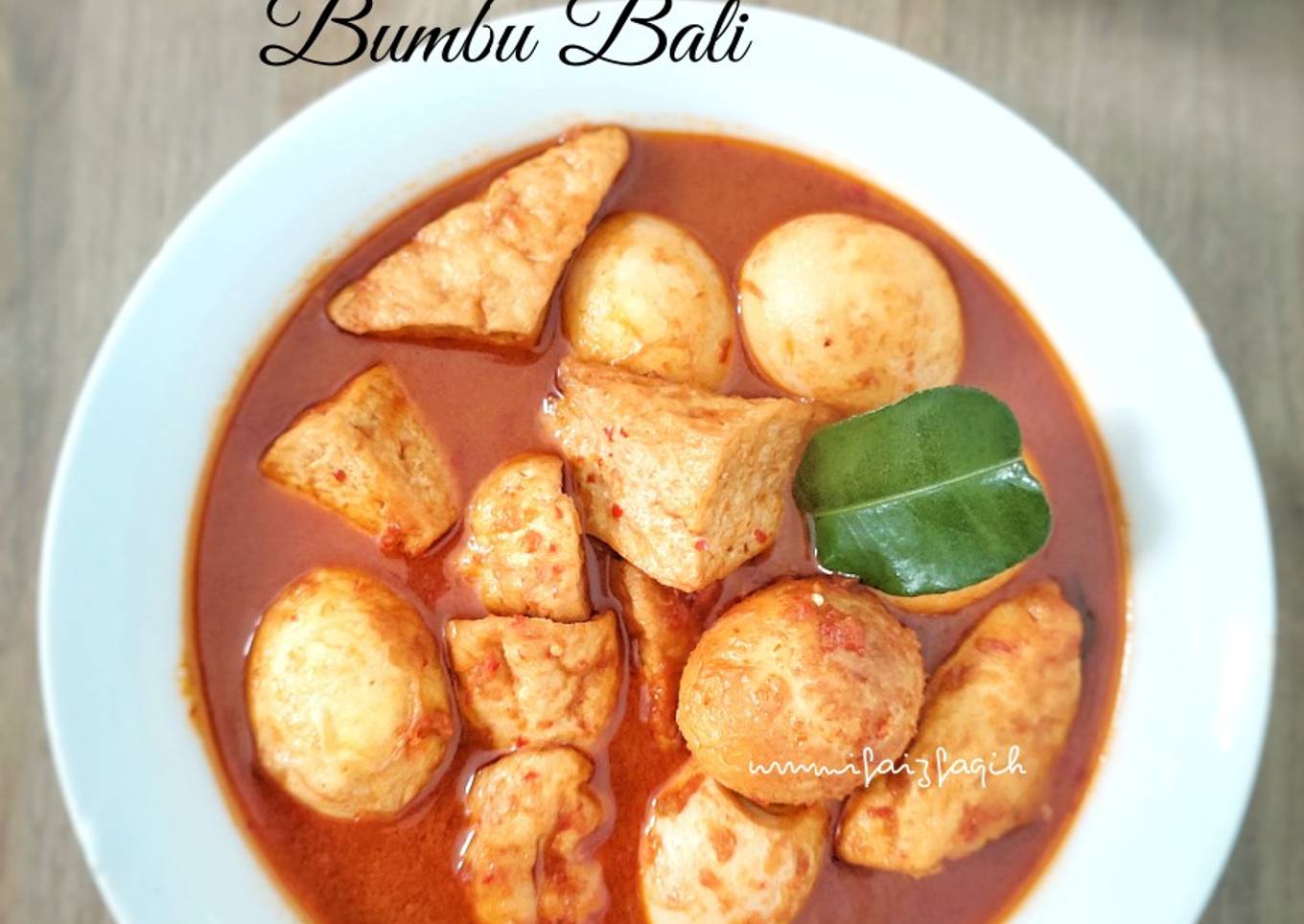 Tahu Telur Bumbu Bali