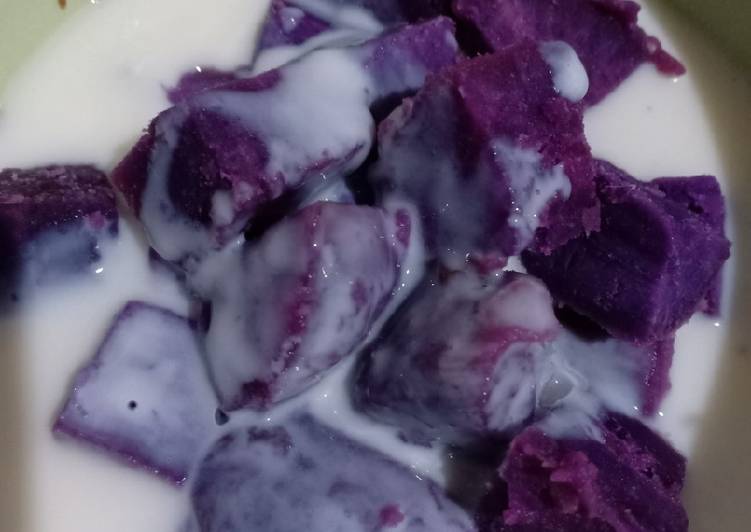 Resep Taro with fla crème fibre, Lezat Sekali