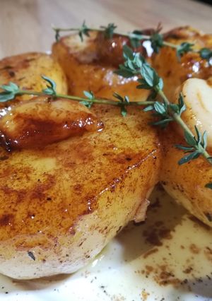 A picture of Fondant potatoes.