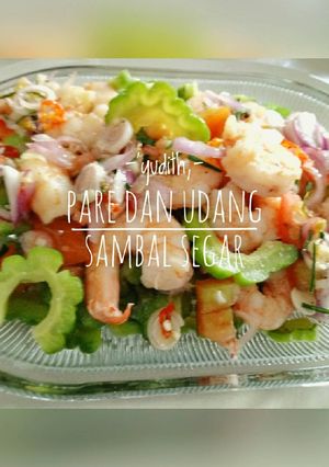 Foto resep Pare dan Udang Sambal Segar