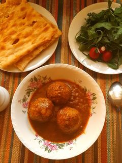 عکسی از دستور کوفته نخود