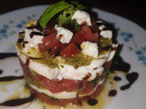Tartare Tomate, Mozzarella, Basilic