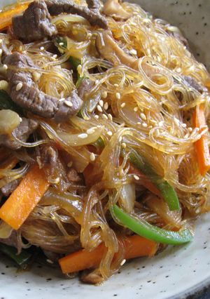A picture of Stir-fried Beef & Harusame.
