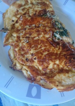 Una foto de Omelet de espinaca