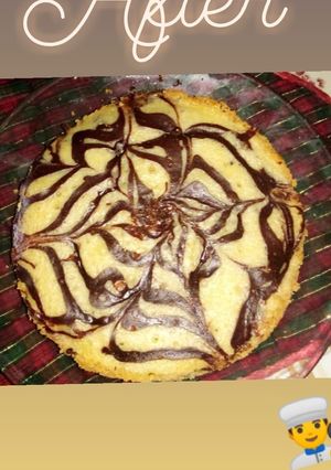A picture of Marble cake without oven.