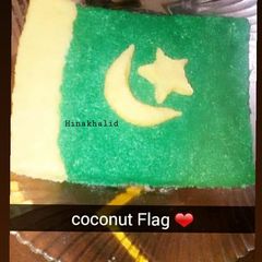 Flag made with Coconut methai A picture of Flag made with Coconut methai.